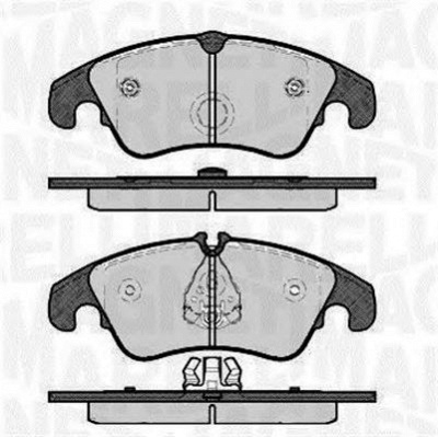 MAGNETI MARELLI 363916060140 -  Комплект тормозных колодок, дисковый тормоз